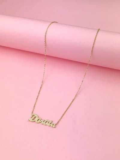 Celebrytka Dorota z cyrkoniami 14k
