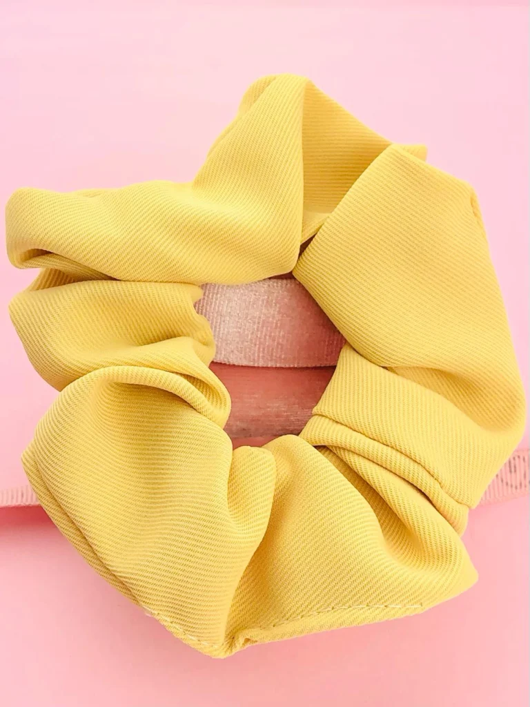 Gumka żółta scrunchie
