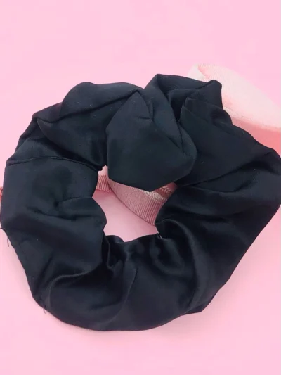 Gumka czarna scrunchie
