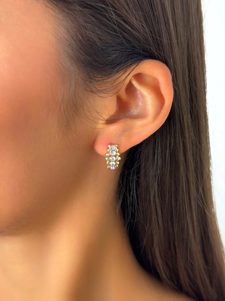 Kolczyki z kryształkami Swarovski ze stali szlachetnej