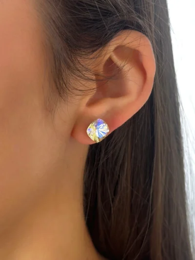 Kolczyki kryształki Swarovski ze stali chirurgicznej