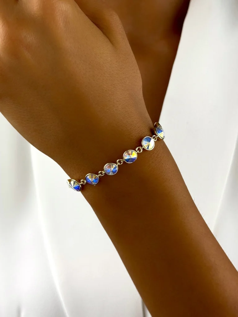 Bransoletka z kryształkami Swarovski ze stali szlachetnej