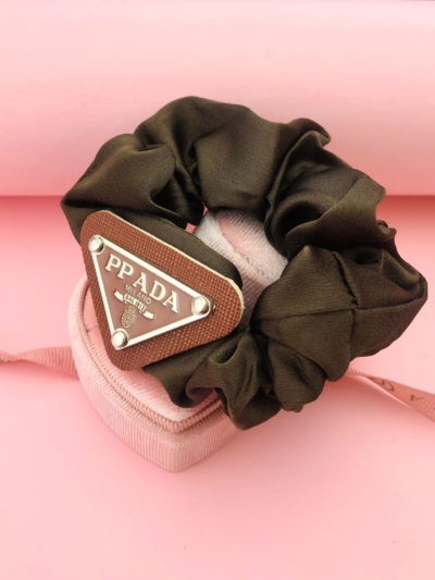 Gumka brązowa scrunchie